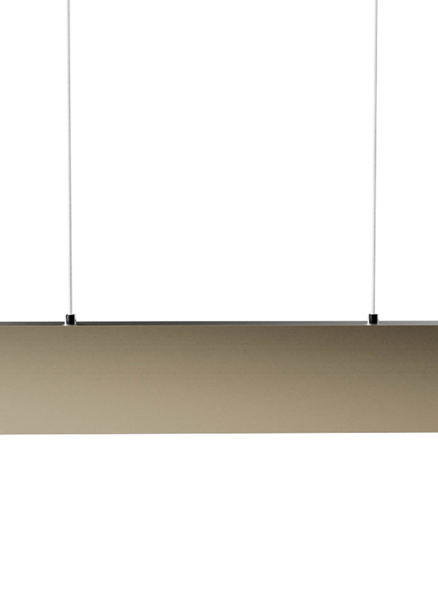 Hanok 1.2m Linear Pendant 110°, 38W LED, 3000K, 2850lm, Sand Brown, 3yrs Warranty by Mantra