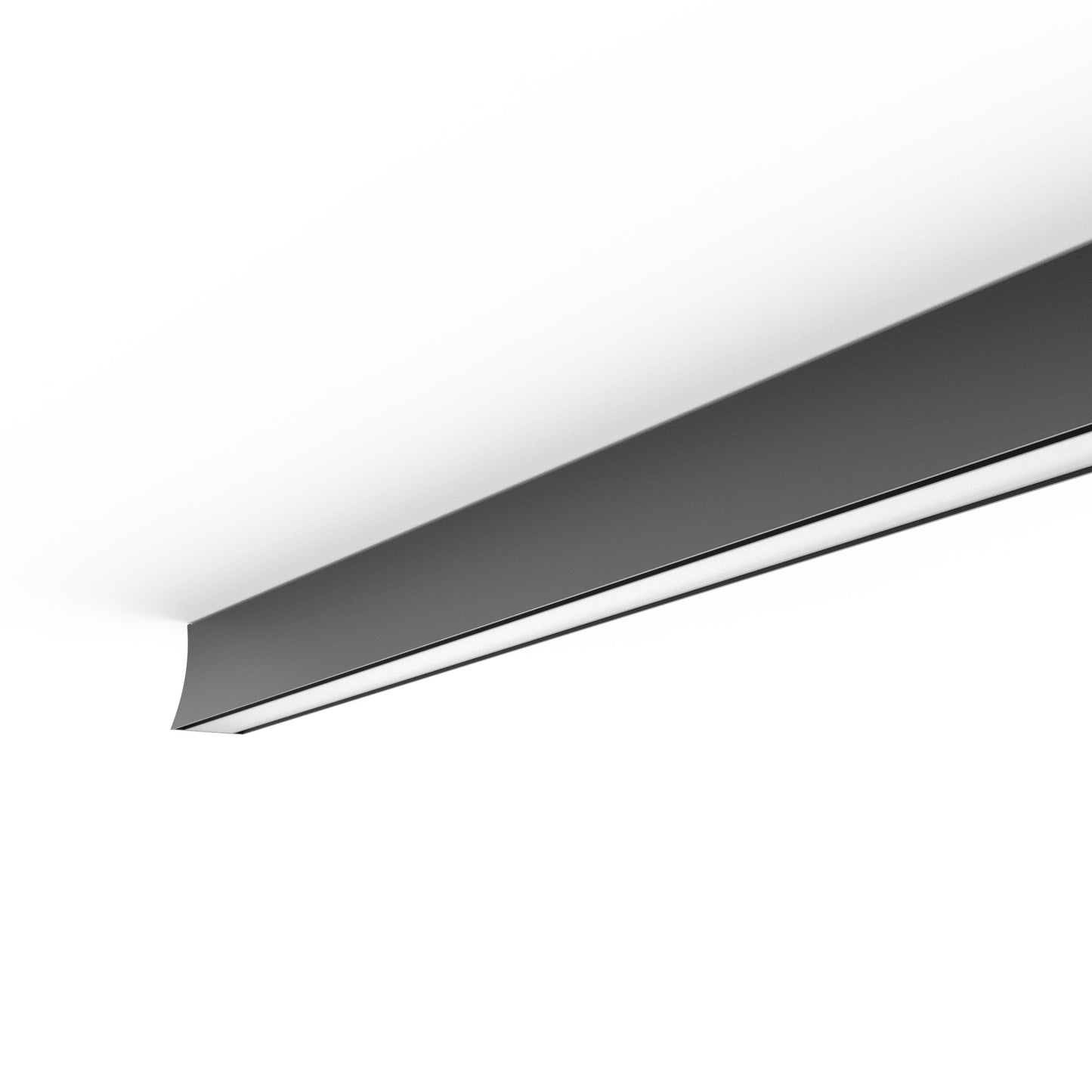 Hanok 1.2m Linear Ceiling Light 110°, 38W LED, 3000K, 2850lm, Black, 3yrs Warranty by Mantra