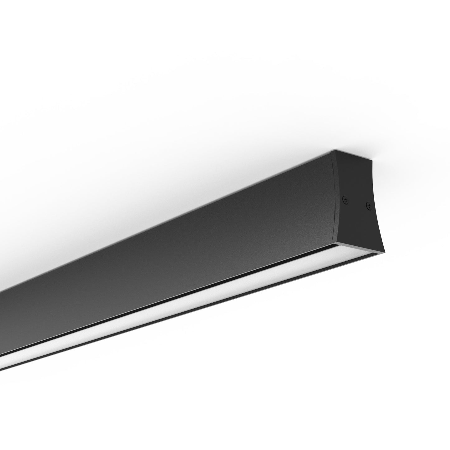 Hanok 1.2m Linear Ceiling Light 110°, 38W LED, 3000K, 2850lm, Black, 3yrs Warranty by Mantra