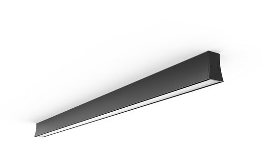 Hanok 1.2m Linear Ceiling Light 110°, 38W LED, 3000K, 2850lm, Black, 3yrs Warranty by Mantra