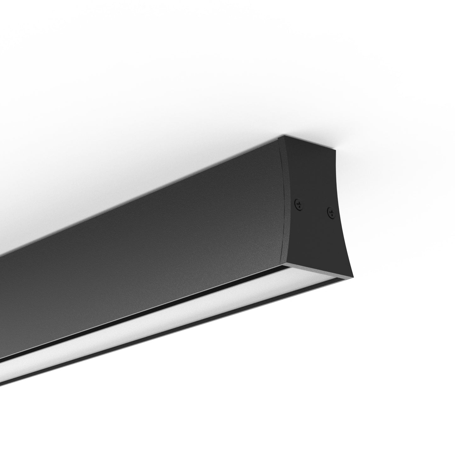 Hanok 40cm Linear Ceiling Light 110°, 14W LED, 3000K, 950lm, Black, 3yrs Warranty by Mantra