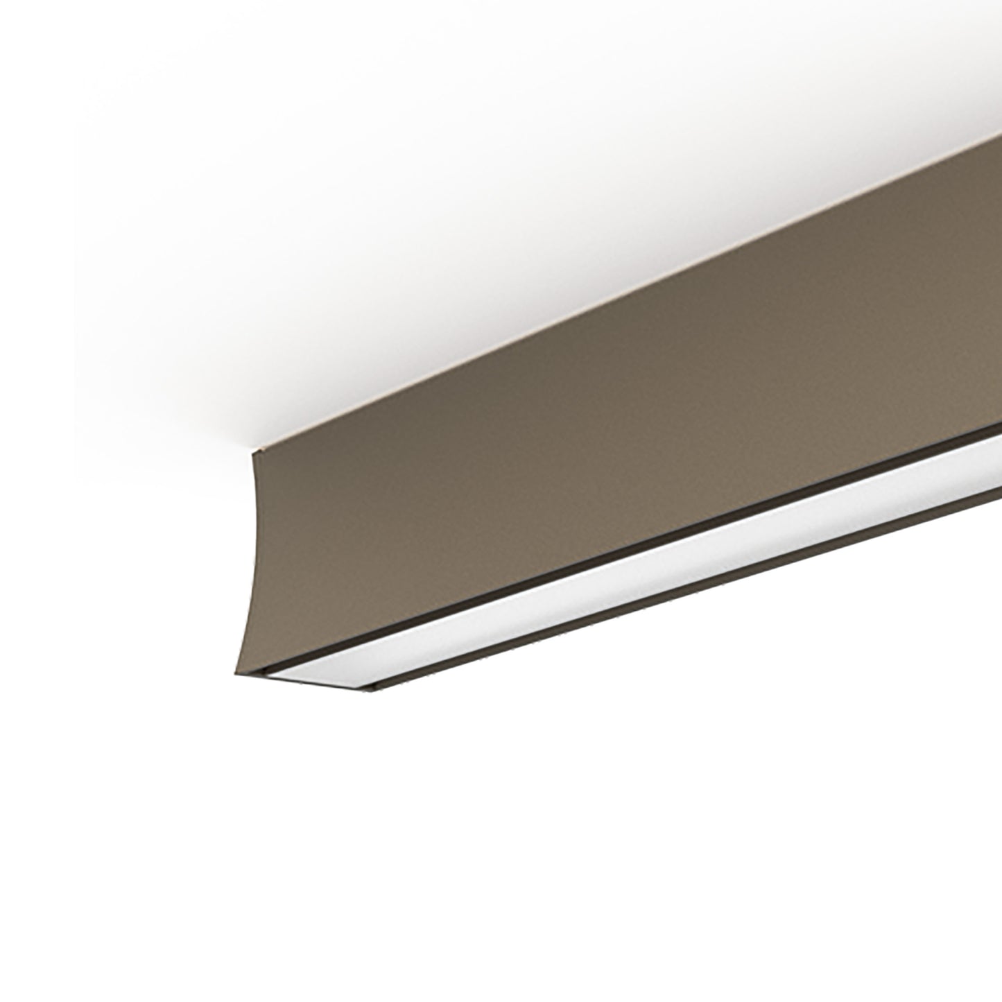 Hanok 40cm Linear Ceiling Light 110°, 14W LED, 3000K, 950lm, Sand Brown, 3yrs Warranty by Mantra