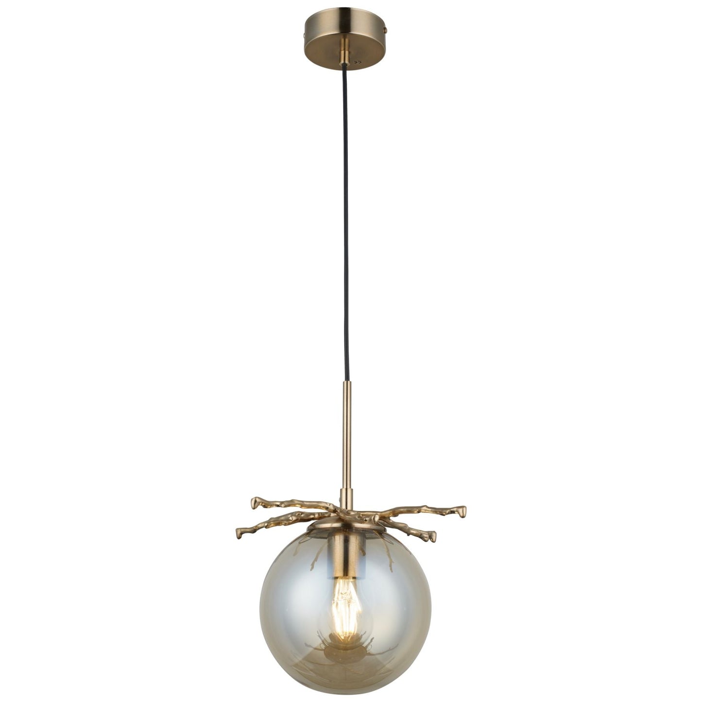 Harvey 1 Light Pendant Satin Brass