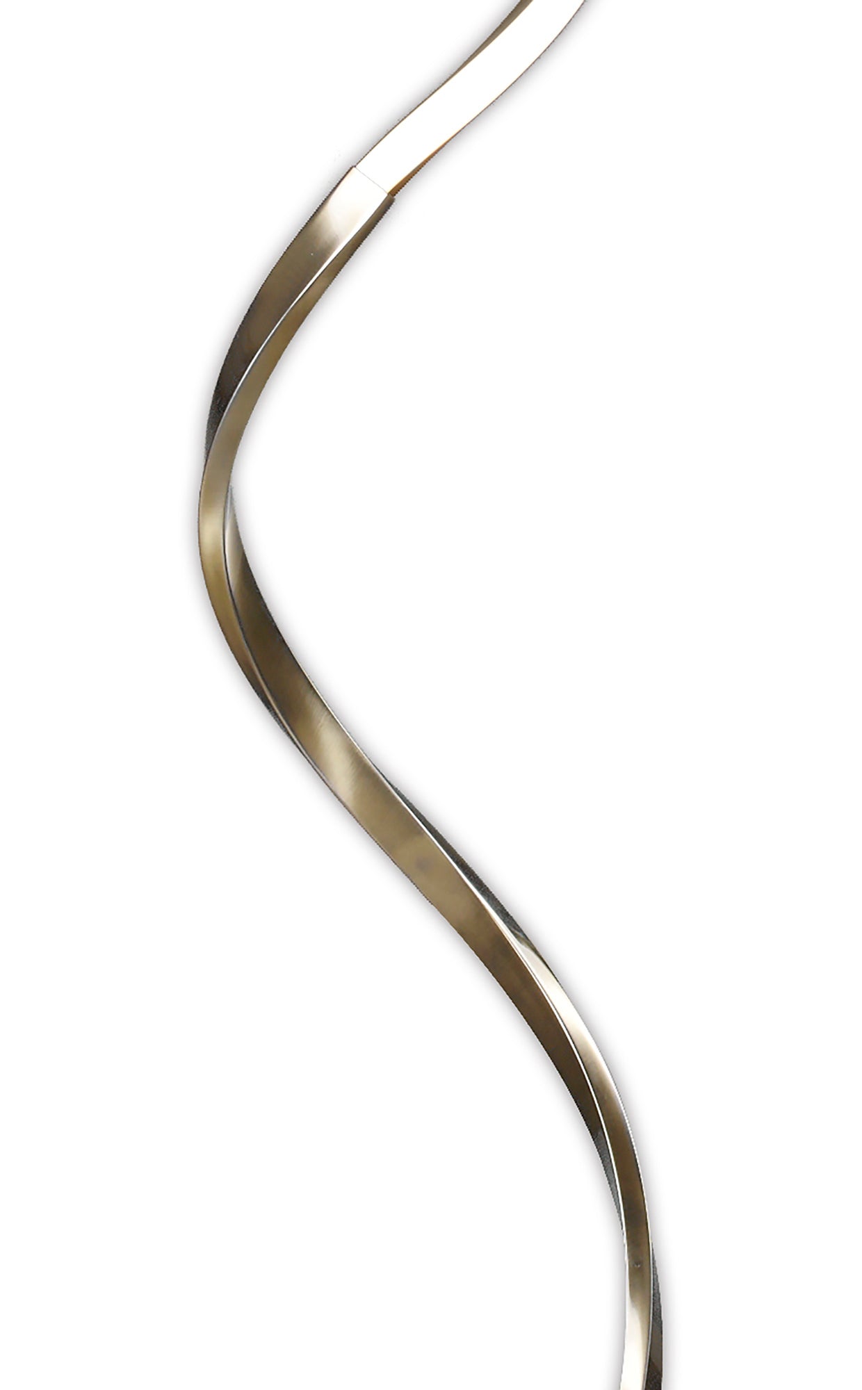 Helix Floor Lamp 180cm, 42W LED, 3000K, 3360lm, Antique Brass, 3yrs Warranty by Mantra