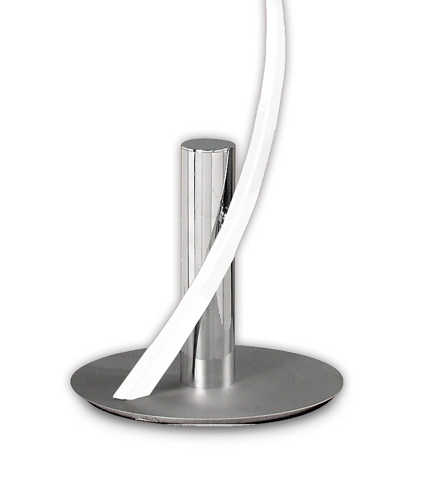 Helix Floor Lamp 180cm, 42W LED, 4000K, 3360lm, White & Chrome, 3yrs Warranty by Mantra