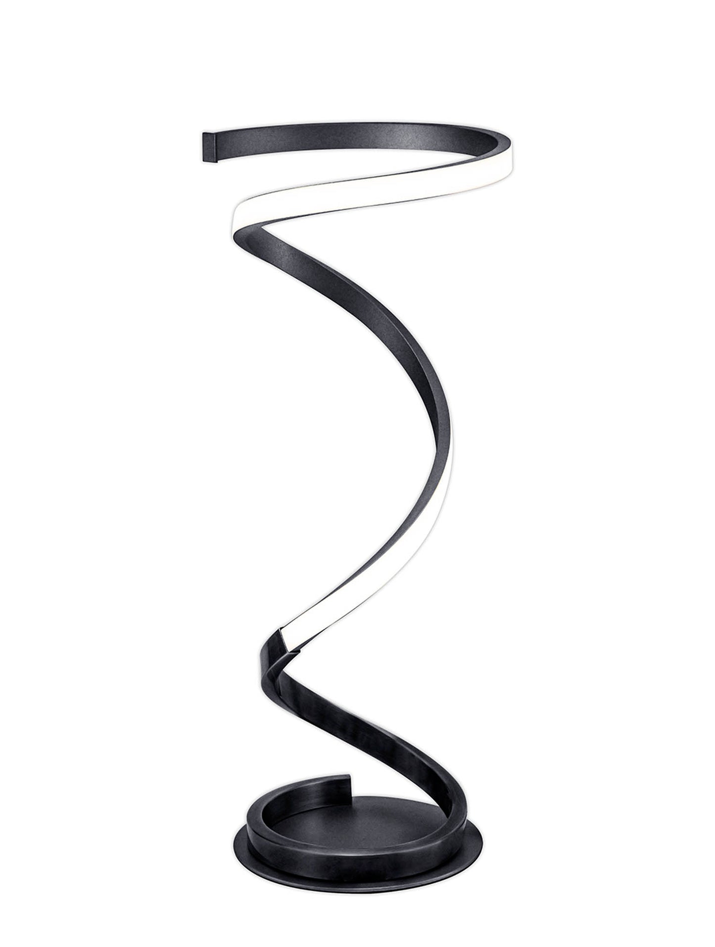 Helix Table Lamp 52cm, 20W LED, 3000K, 1600lm, Black, 3yrs Warranty by Mantra