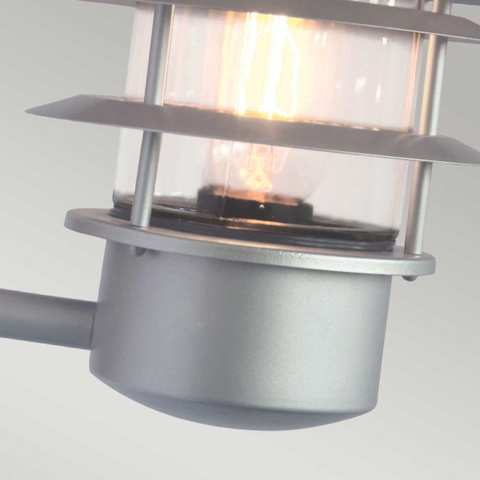 Helsingor 1 Light PIR Wall Lantern - Silver