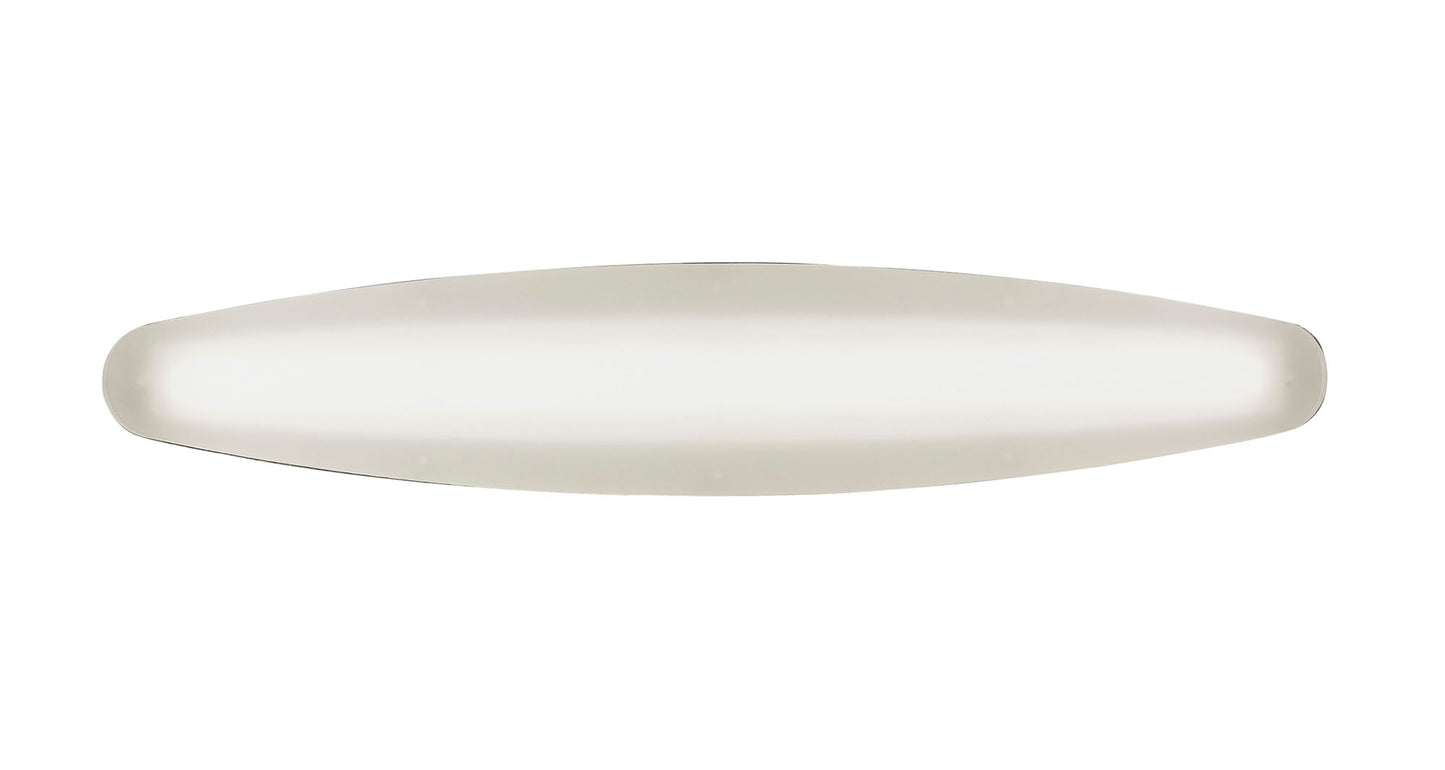 Hemisferic Wall Lamp 6W LED 3000K, 540lm, Satin Aluminium / Frosted Acrylic, 3yrs Warranty by Mantra