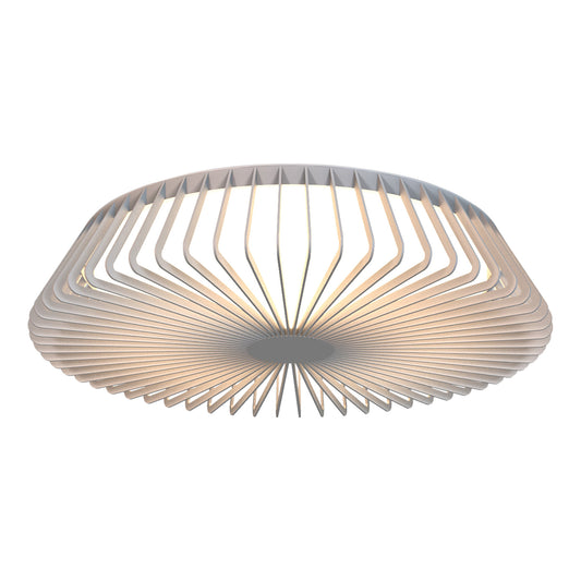 Himalaya 63cm Round Ceiling (Light Only), 80W LED, 2700-5000K Tuneable White, 3500lm, Remote Control, White, 3yrs Warranty by Mantra