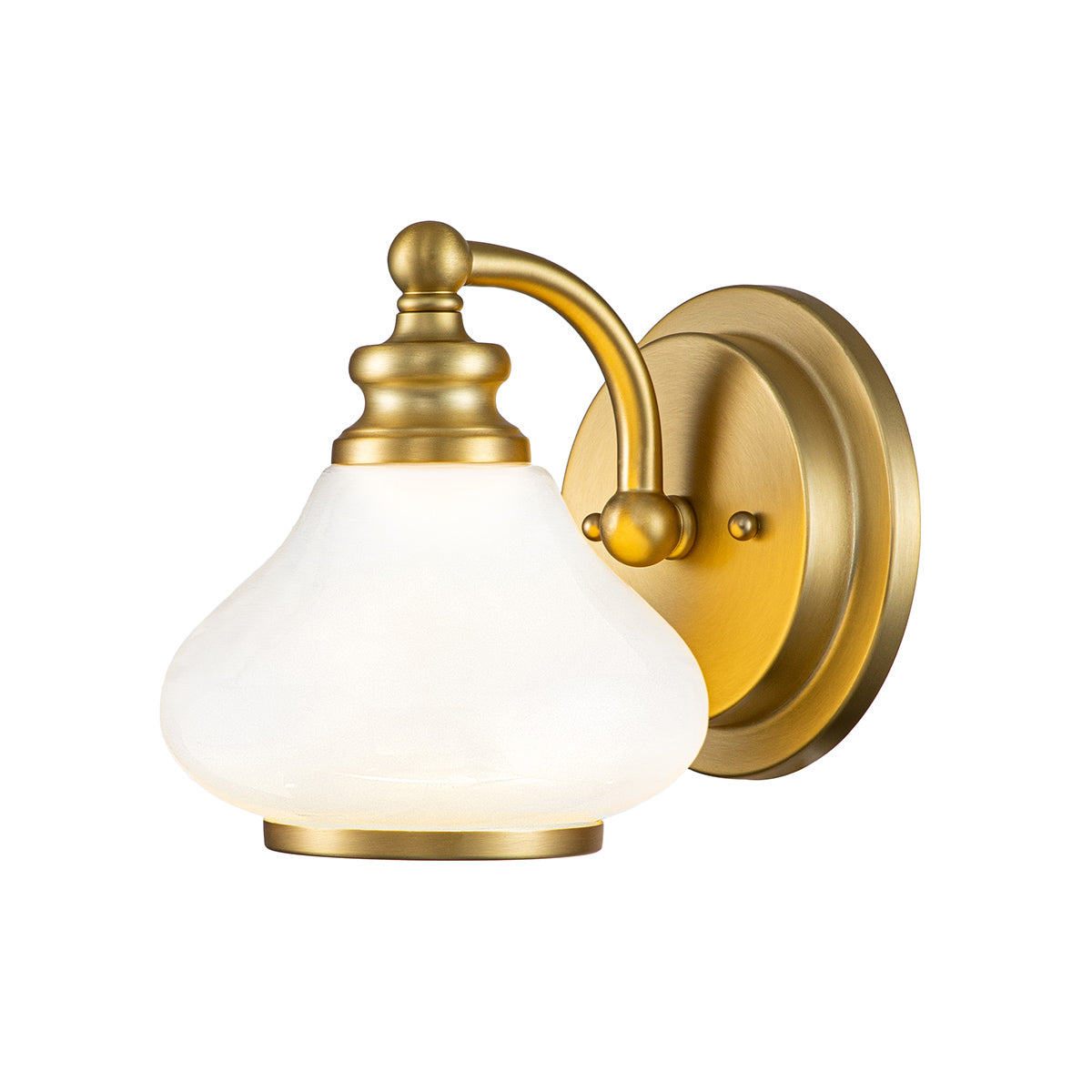 Ainsley 1 Light Wall Light – Brushed Brass