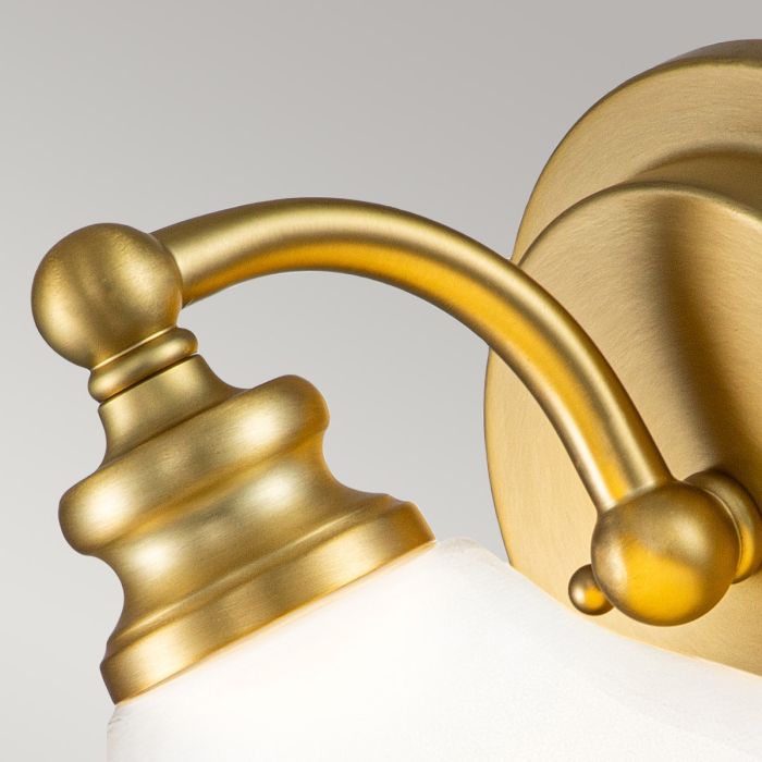 Ainsley 1 Light Wall Light - Brushed Brass