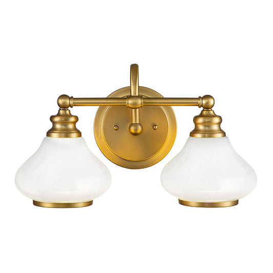 Ainsley 2 Light Wall Light – Brushed Brass