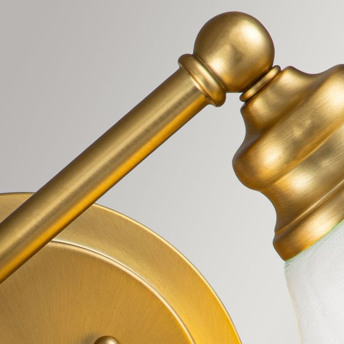 Ainsley 2 Light Wall Light - Brushed Brass