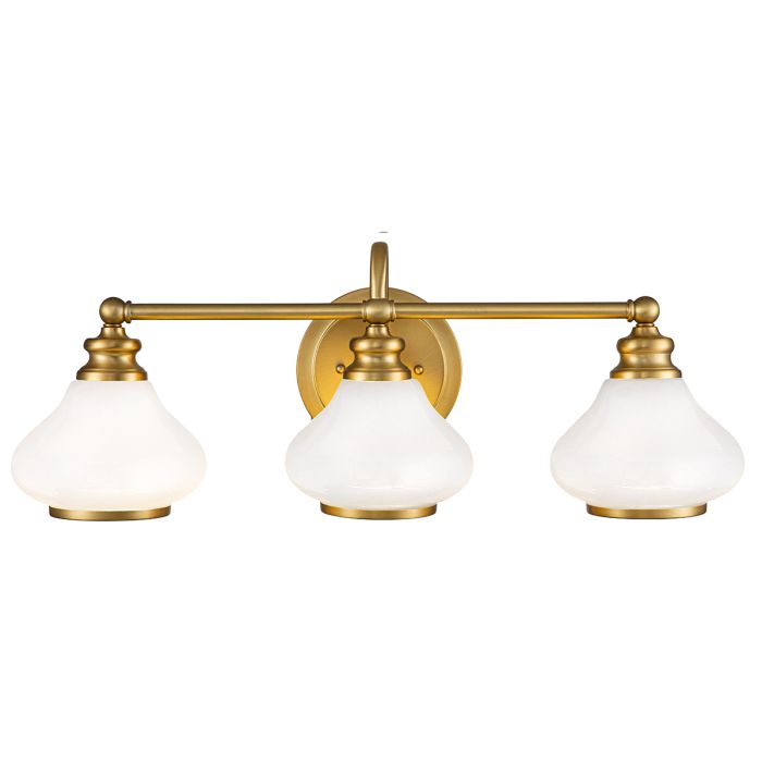 Ainsley 3 Light Wall Light - Brushed Brass
