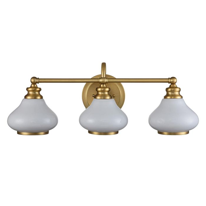 Ainsley 3 Light Wall Light - Brushed Brass
