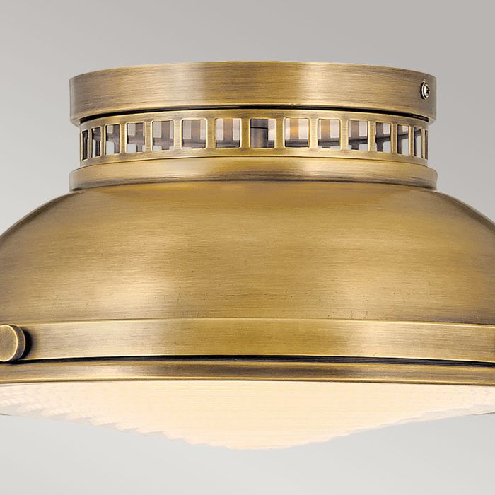 Amelia 2 Light Flush Light - Heritage Brass