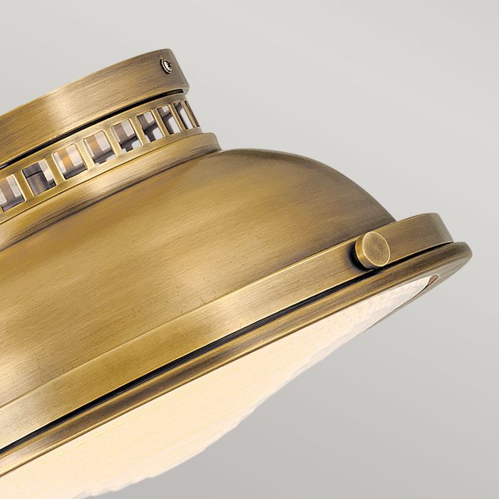Amelia 2 Light Flush Light - Heritage Brass