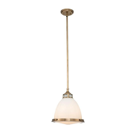 Amelia 1 Light Medium Pendant - Heritage Brass