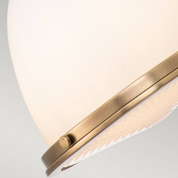 Amelia 1 Light Medium Pendant - Heritage Brass