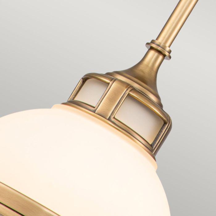 Amelia 1 Light Mini Pendant - Heritage Brass