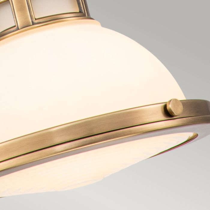 Amelia 1 Light Mini Pendant - Heritage Brass