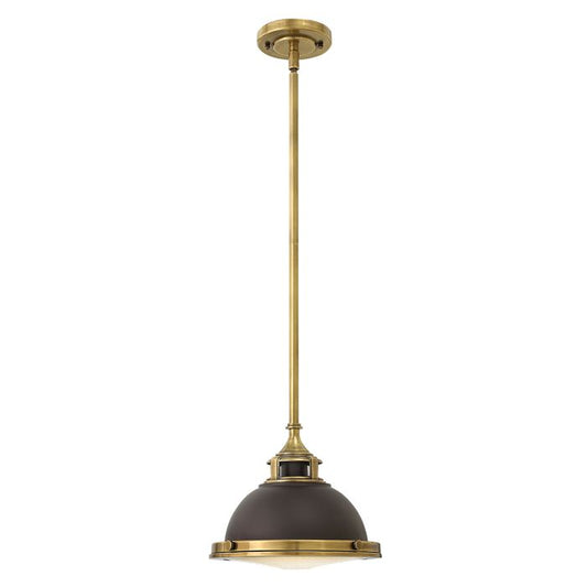Amelia 1Lt Mini Pendant - Buckeye Bronze / Restoration Bronze