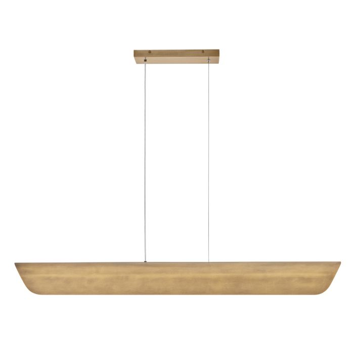 Arco Linear LED pendant - Heritage Brass