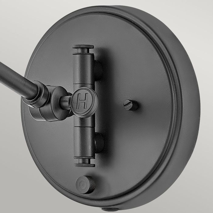 Arti 1 lt Wall Light - Black, Natural Rattan Shade