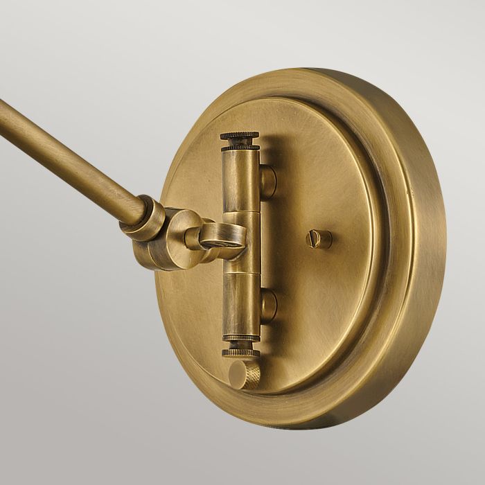 Arti 1 lt Wall Light - Heritage Brass, Natural Rattan Shade