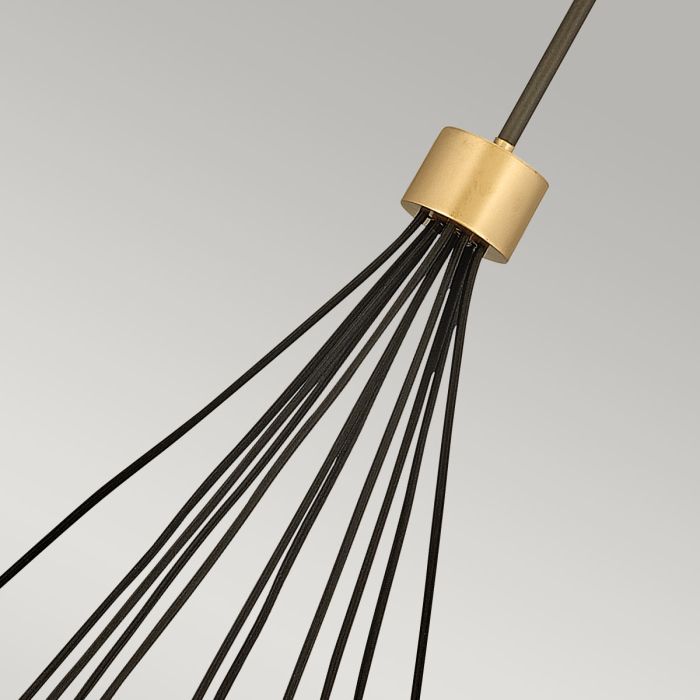 Astrid 11 Light Pendant Cluster - Matte Bronze and Deluxe Gold