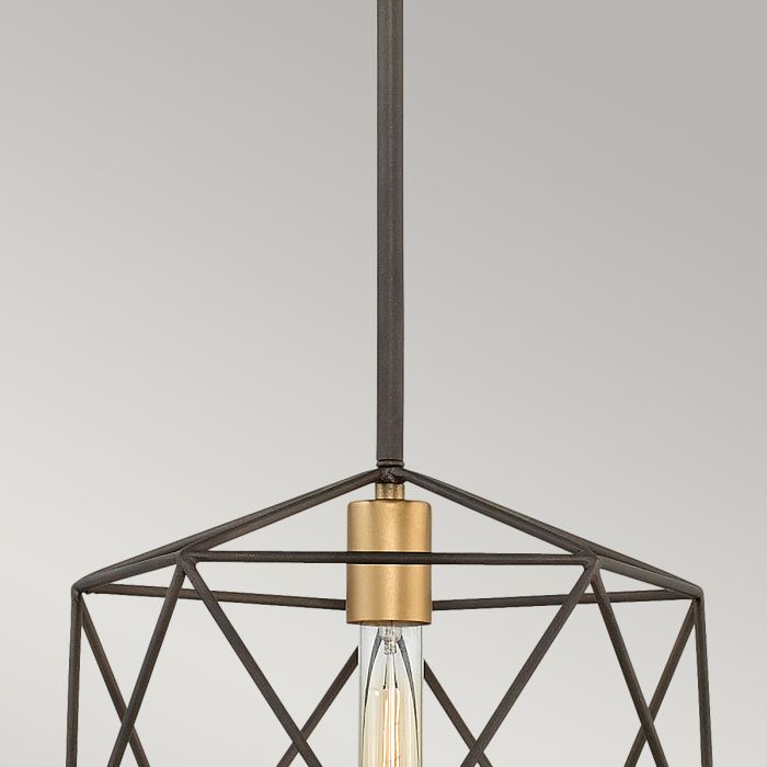 Astrid Mini Pendant - Matte Bronze and Deluxe Gold