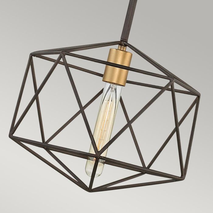 Astrid Mini Pendant - Matte Bronze and Deluxe Gold