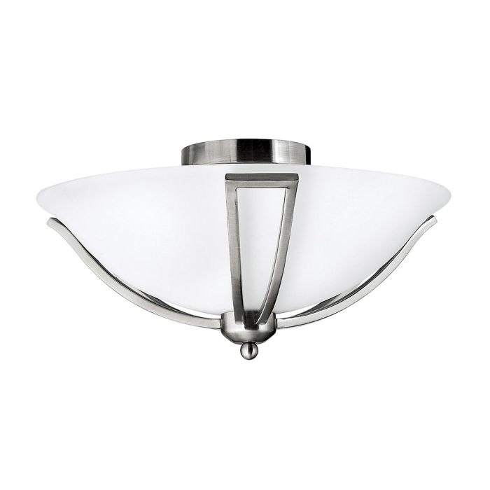 Bolla 2 Light Flush - Brushed Nickel