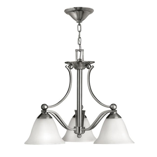 Bolla 3 Light Chandelier - Brushed Nickel