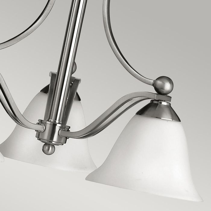 Bolla 3 Light Chandelier - Brushed Nickel