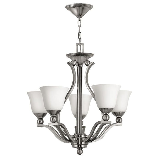 Bolla 5 Light Chandelier - Brushed Nickel