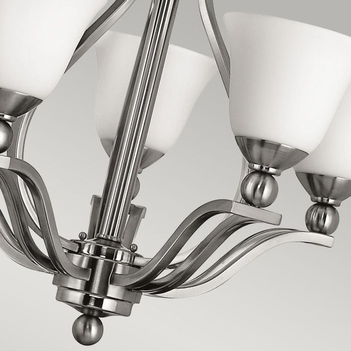 Bolla 5 Light Chandelier - Brushed Nickel