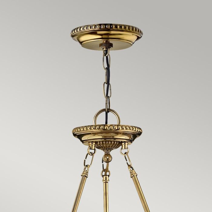 Cambridge 3 Light Large Pendant - Burnished Brass