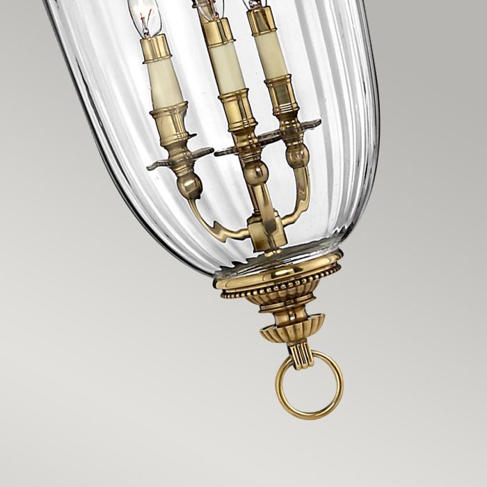 Cambridge 3 Light Large Pendant - Burnished Brass