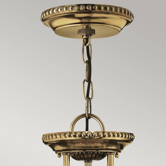Cambridge 3 Light Small Pendant - Burnished Brass