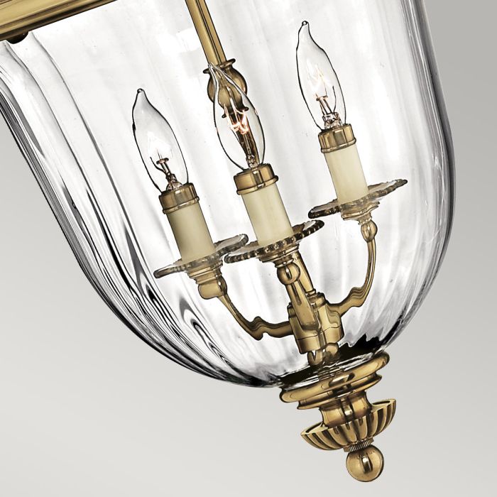 Cambridge 3 Light Small Pendant - Burnished Brass