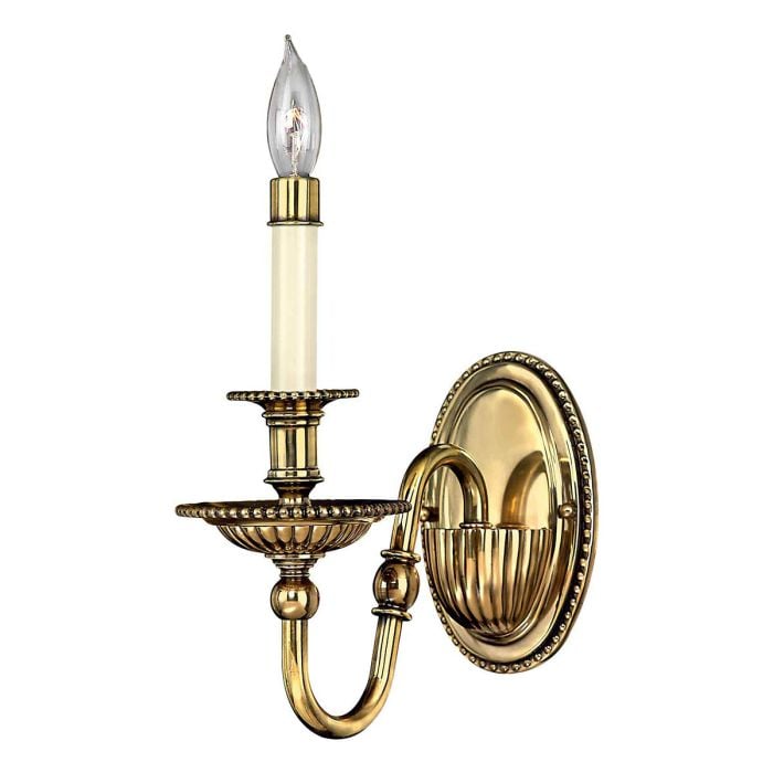 Cambridge 1 Light Wall Light - Burnished Brass