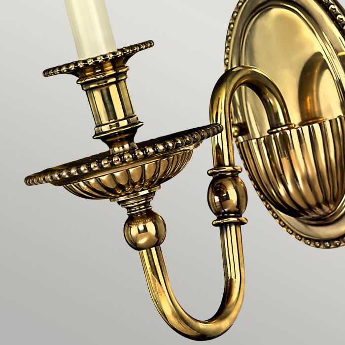 Cambridge 1 Light Wall Light - Burnished Brass