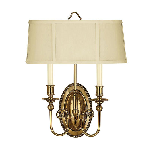 Cambridge 2 Light Wall Light – Burnished Brass