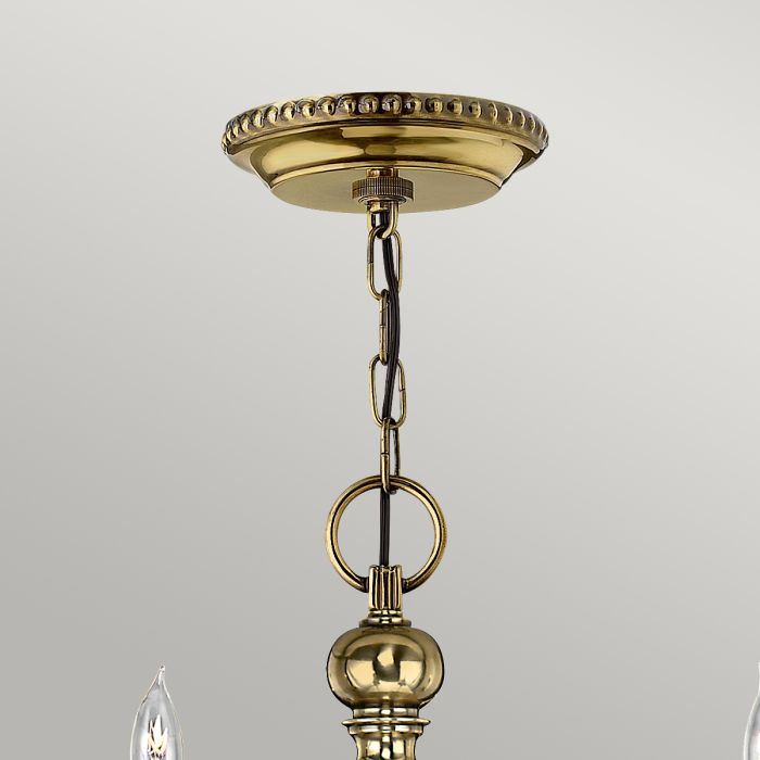 Cambridge 6 Light Chandelier - Burnished Brass
