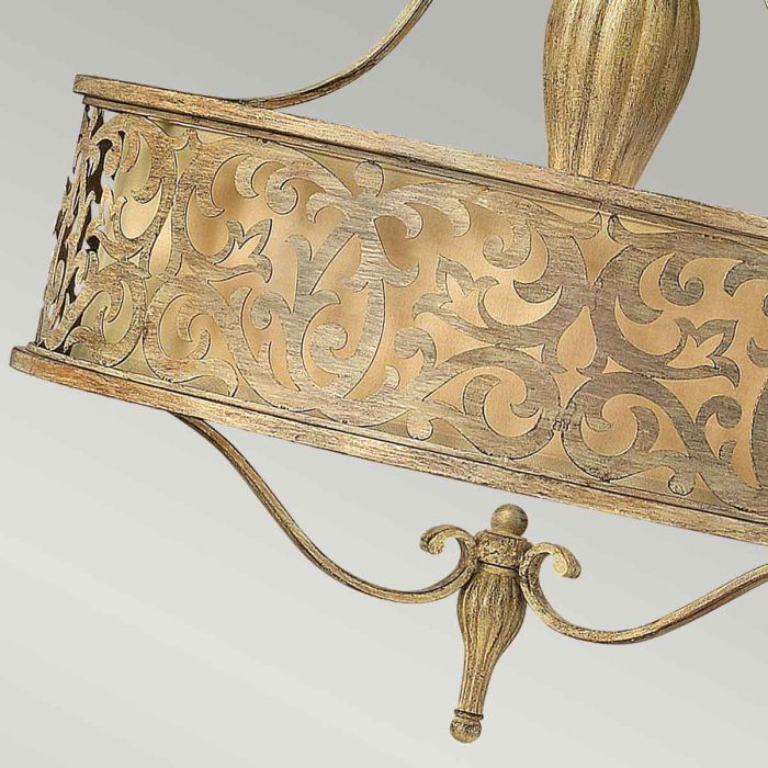 Carabel 3 Light Pendant Chandelier - Brushed Champagne