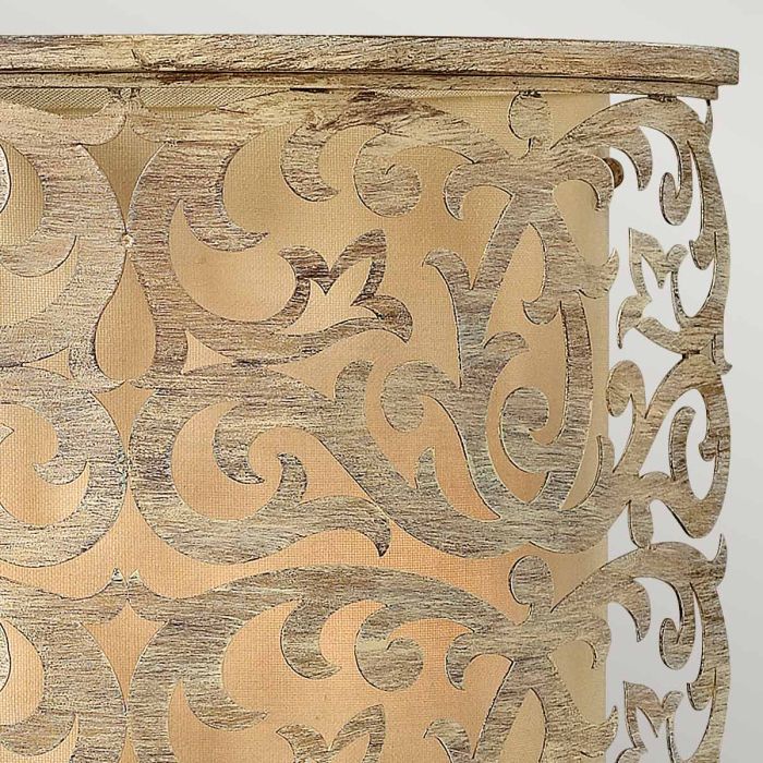 Carabel 2 Light Wall Light - Brushed Champagne