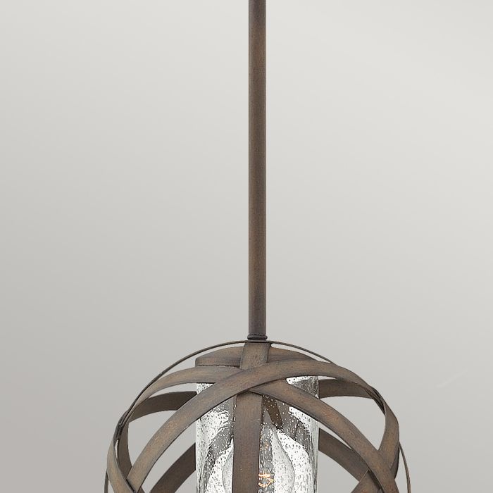 Carson 1 Light Pendant Light - Vintage Iron