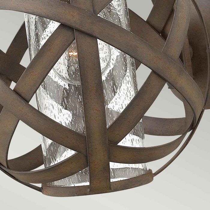 Carson 1 Light Small Wall Lantern - Vintage Iron