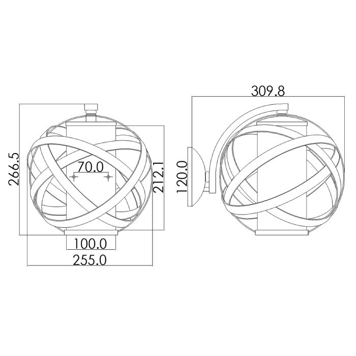 Carson 1 Light Small Wall Lantern - Vintage Iron
